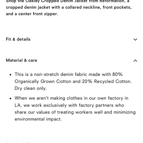 Reformation Oakley Jean Jacket - Picture 5 of 8